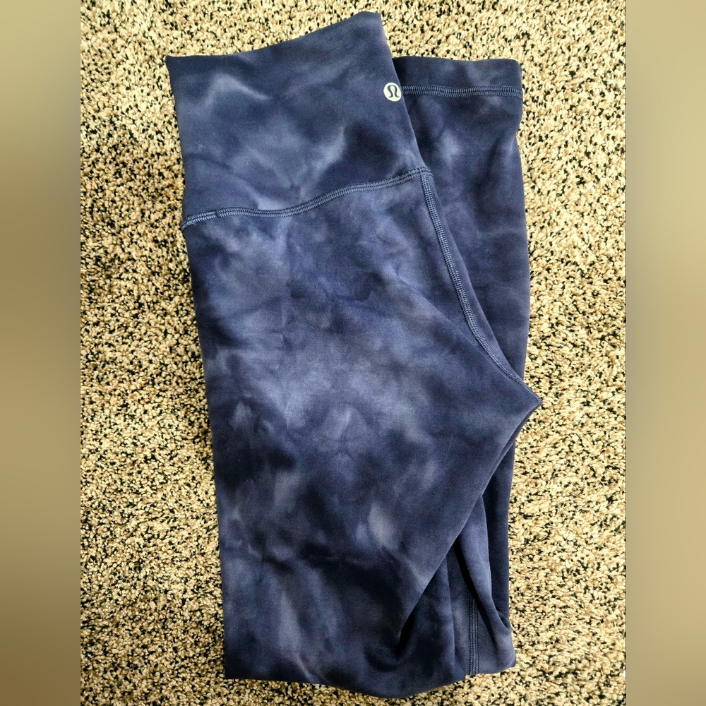 EUC Lululemon Wunder Train Tie-Dye Leggings